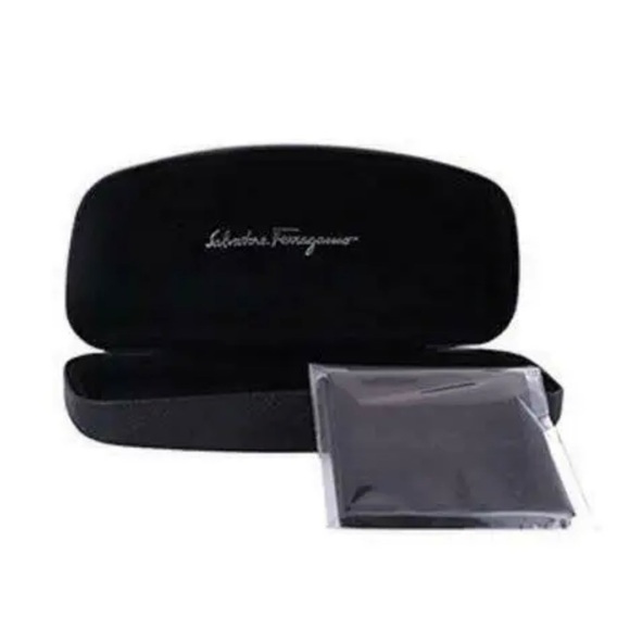 NEW Salvatore Ferragamo SF 221SL 030 Palladium Sunglasses with Blue Leat… - Picture 3 of 3